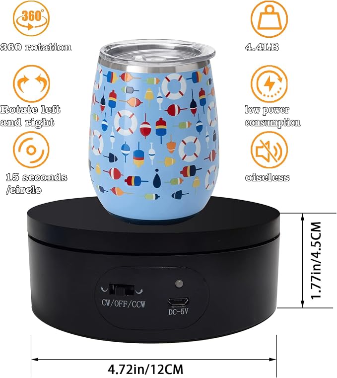 YVV Motorized Rotating Display Stand, Turner Cup Platform - Image 7