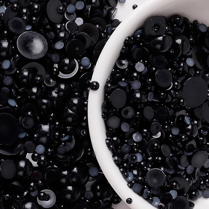 5600PCS Half Round Pearls Flatback Imitation Pearls - Image 3
