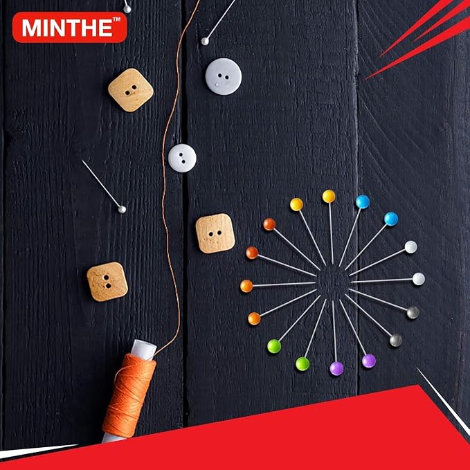 MINTHE 100PCS Sewing Pins for Fabric, Straight Pins Sewing - Image 4