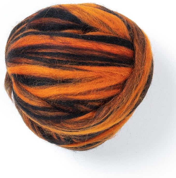 Colored Natural Wool roving, 8 OZ. Best Wool by Kondoosnaturalfibers