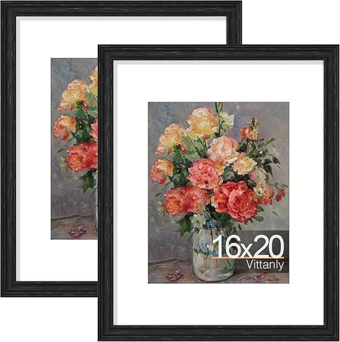 Vittanly 16x20 Picture Frames Set of 2, Ornate Vintage Photo Frame by Vittanly
