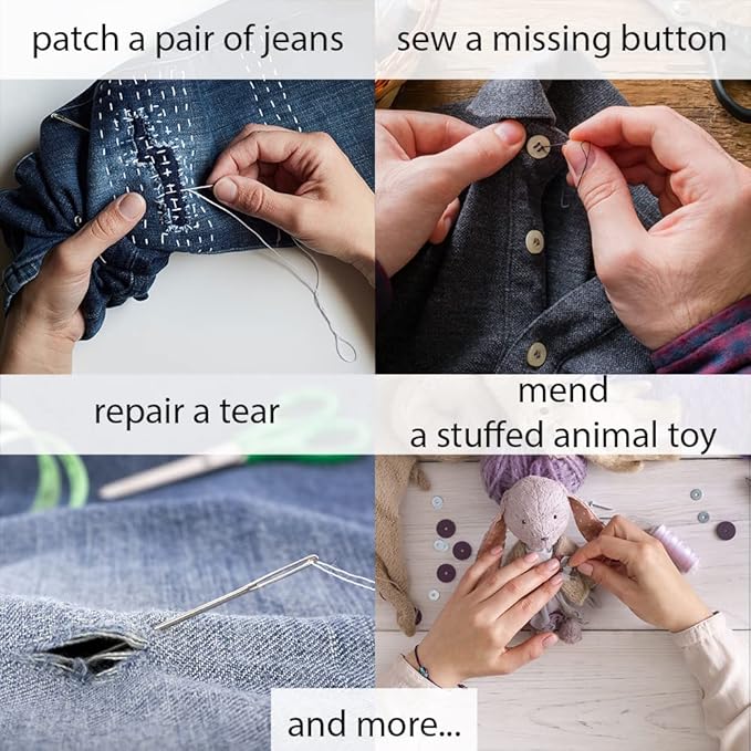 Vellostar Small Sewing Kit for Beginners – Portable Needle & Thread Travel Kit - Image 6