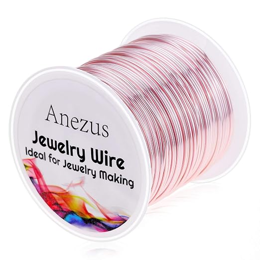 anezus 20 Gauge Jewelry Wire, 28 Yards Craft Wire Tarnish Resistant Copper by anezus
