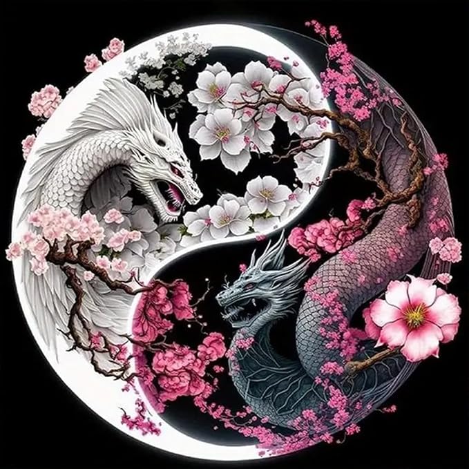 Dragon Stamped Cross Stitch Kits by LWZAYS