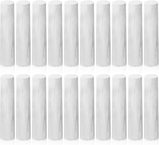 20 Pcs Sidewalk Chalks for Kids Non Toxic Jumbo Chalk for Party Gift Outdoor Art Classroom Play Painting (White)