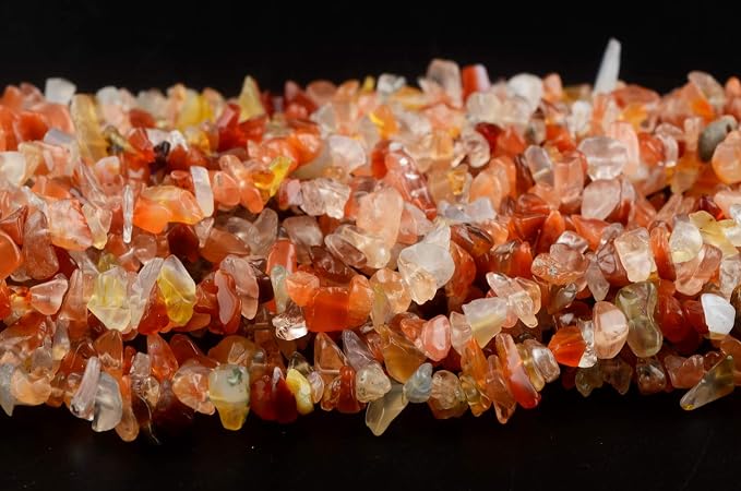 Natural Chip Stone Beads Red Agate 5-8mm About 400 Pieces Irregular Gemstones - Image 4