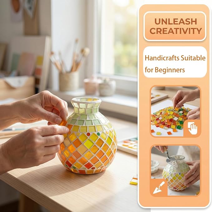 DIY Mosaic Vase Kit for Adults - Image 6