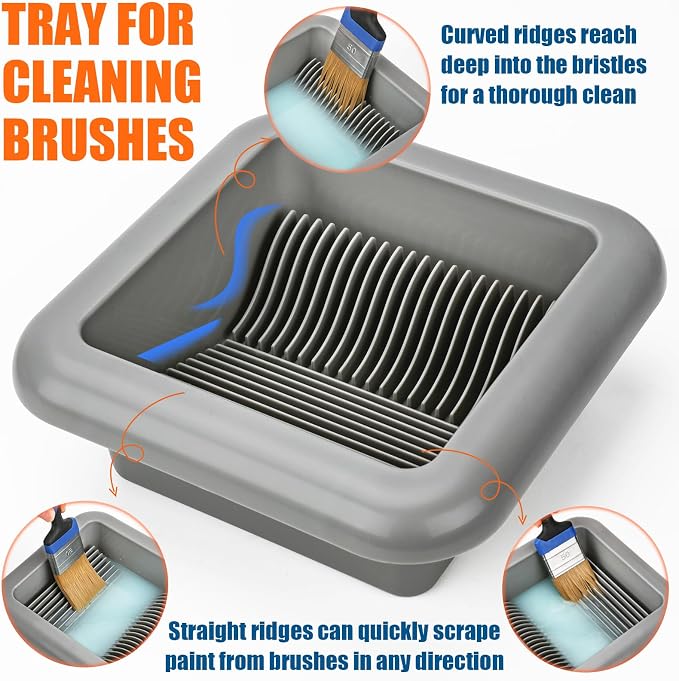 Paint Brush Cleaner Washer Trays Tool - Image 3