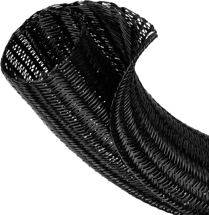 1/2” Cable Management Loom Wrap Sleeve Cord Wire Hider Organizer Covers | by ELECFUN