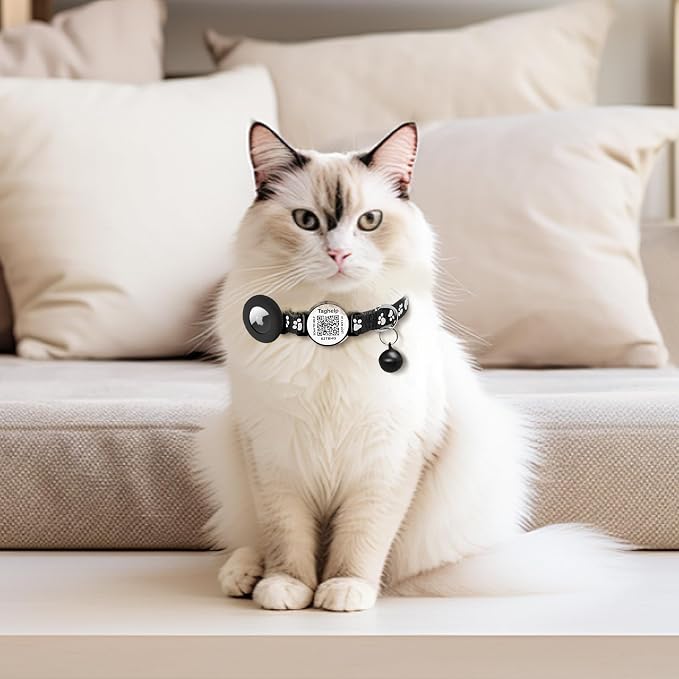 QR Code AirTag Cat Collar Breakaway Reflective - Image 6