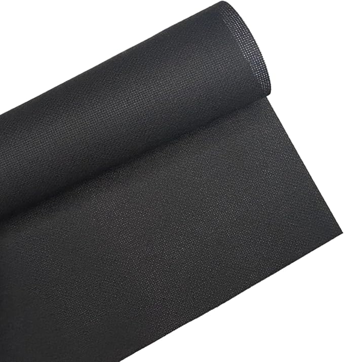 1 Sheet of Black 14 Count Aida Cloth – 28 x 28 Inch Pre-Cut Fabric Squares – Cross Stitch Fabric – 100% Cotton – Ideal for Needlework & Embroidery – The Knotty Unicorn