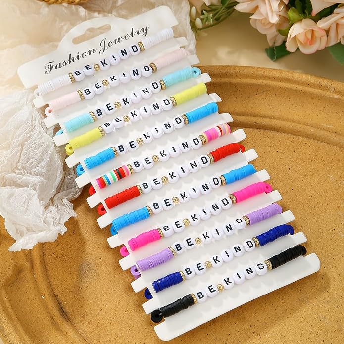 Heishi Surfer Clay Bead Bracelets Set - Image 3
