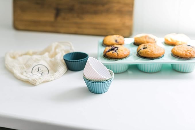 The Silicone Kitchen Reusable Silicone Baking Cup Silicone Muffin Liners - Image 8