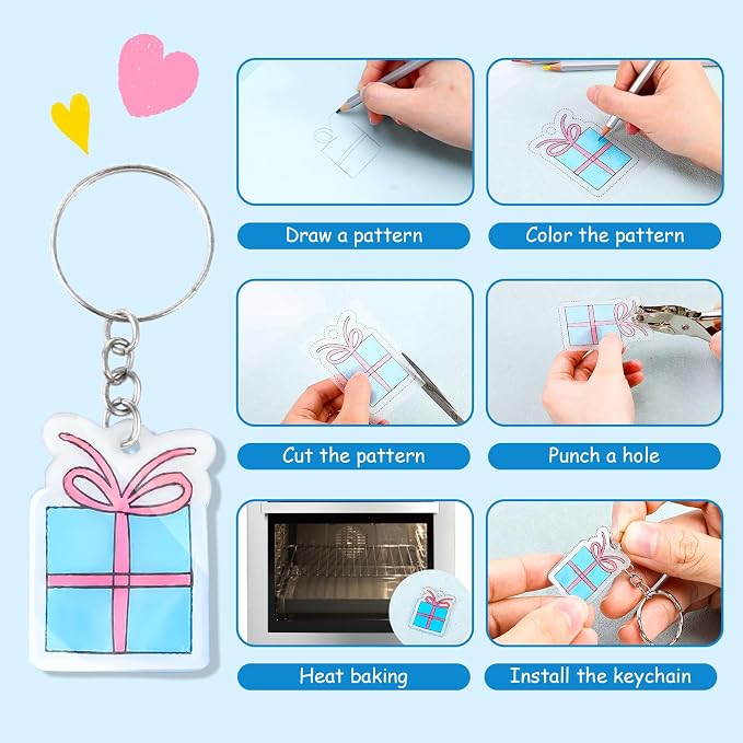 Auihiay 325PCS Shrink Plastic Sheets Kit - Image 2