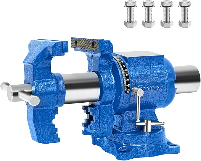 6-Inch Heavy Duty Bench Vise Ductile Iron Bench Vise 360° Multi-Purpose Bench by COGNATIVE