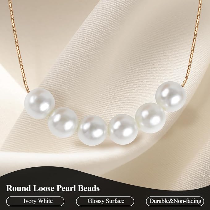Phinus 1000 Pcs 8mm Pearl Beads - Image 4
