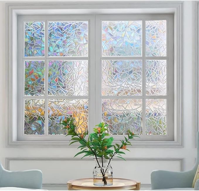 Bloss Rainbow Window Privacy Film Stained Glass Window Film 3D Decorative - Image 7
