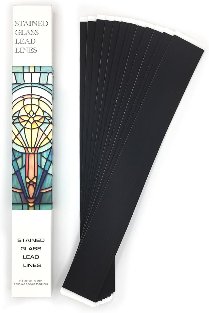 Stained Glass Lead Lines, 144 Total Linear Feet by ARTIMUSES