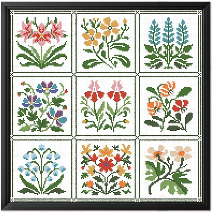 FREEBLOSS 11CT Cross Stitch Kit Stamped Cross Stitch Craft Kit by FreeandCreativeCraftsArt
