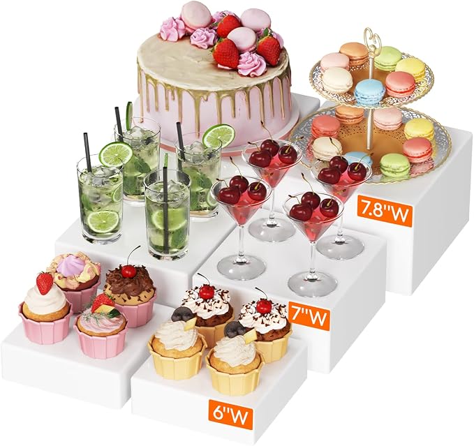 Lifewit Plastic Buffet Risers, Food Stand by Lifewit