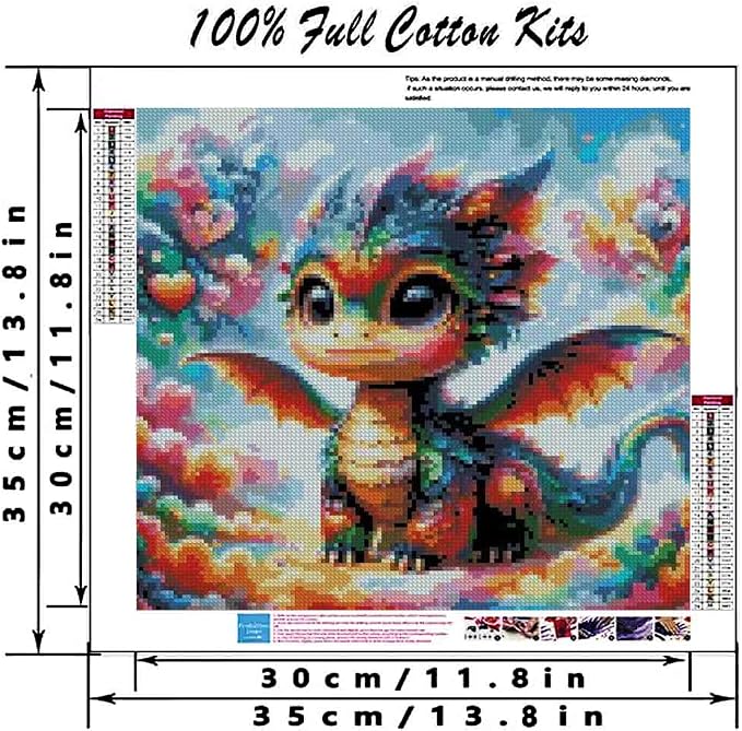 MYBISYMQQ Cute Rainbow Dragon Cross Stitch Kits - Image 2