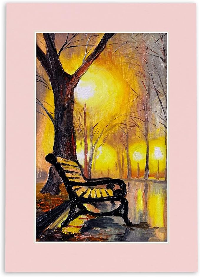 11x14 Mat for 8.5x11 Photo - Precut Soft Pink Picture Matboard for Frames Measuring 11 x 14 Inches - Bevel Cut Matte to Display Art Measuring 8.5 x 11 Inches - Acid Free Pack of 100 MATS