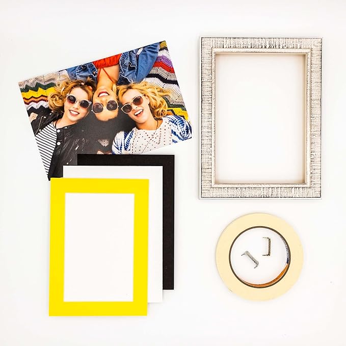 11x14 Mat for 8.5x11 Photo - Precut Yellow Picture Matboard for Frames Measuring 11 x 14 Inches - Bevel Cut Matte to Display Art Measuring 8.5 x 11 Inches - Acid Free Pack of TEN MATS