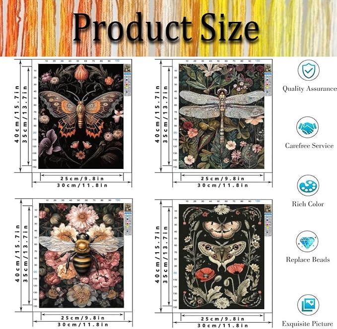 4 Pack Stamped Cross Stitch Kits - Image 4