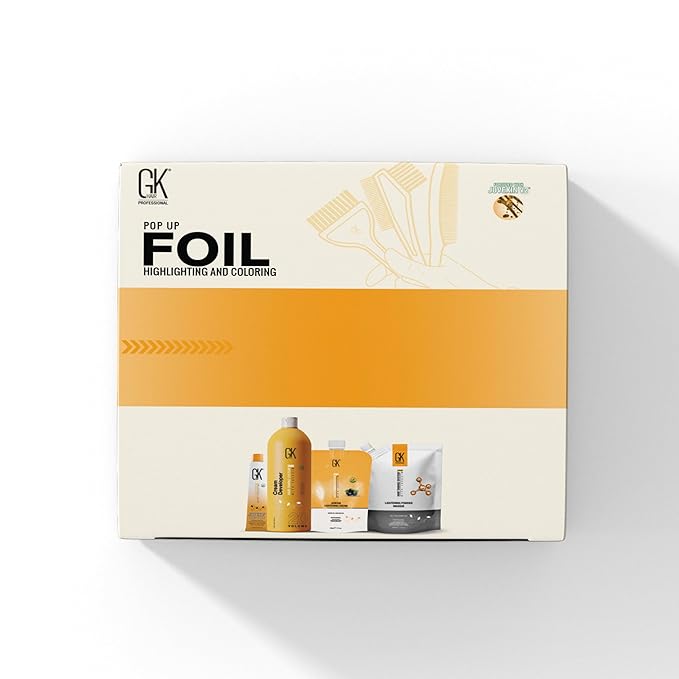 GK Hair Pop-up Foil with Box of 250 Sheets for Hairs Coloring – Premium Silver Aluminum Foil for Hair Highlighting, Coloring, and Dyeing