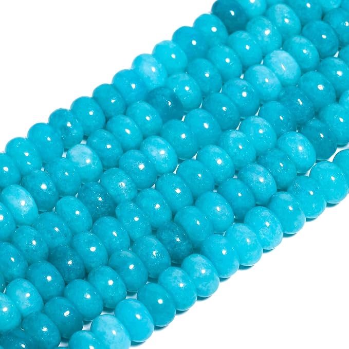 Songxi 5x8mm Amazonite Stone Rondelle Beads, Gemstone - Image 7