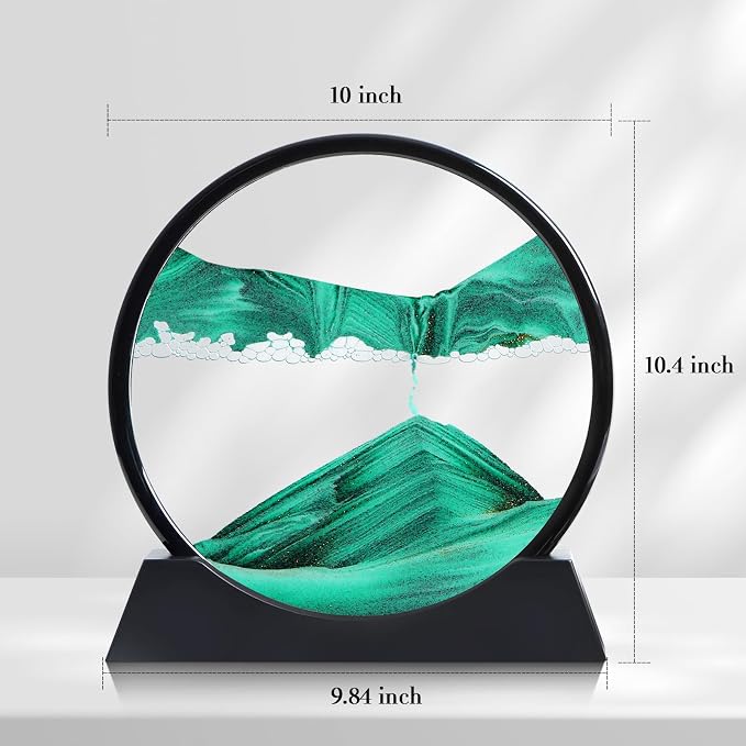 Moving Sand Art Liquid Motion, 3D Deep Sea Sandscape Color Quicksand Decor - Image 2