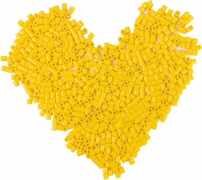 1000 Pcs 5mm Orange Yellow Melting Fuse Beads by Yowamho