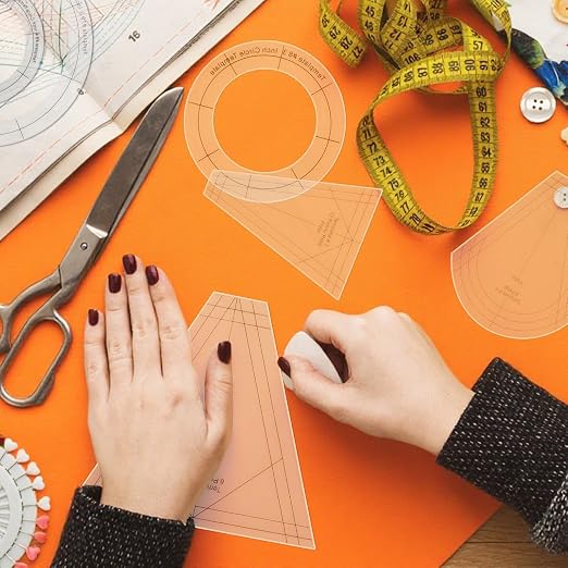 EEEKit 10 PCS Dresden Quilt Templates, Acrylic Quilting Template Ruler - Image 5