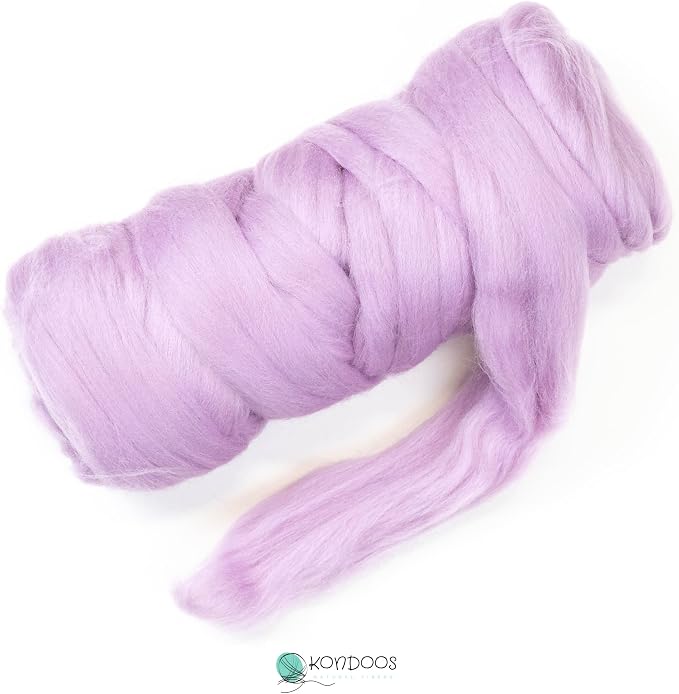 Colored Natural Wool roving, 8 OZ. Best Wool - Image 2