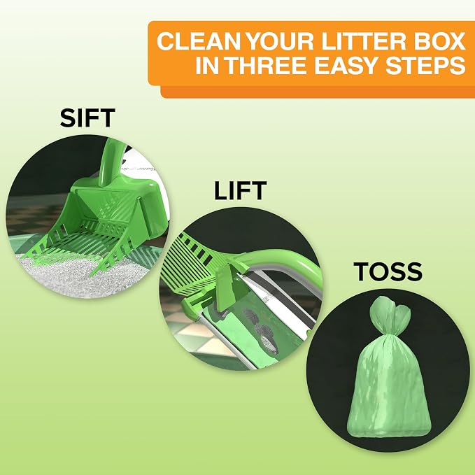 Neater Pet Brands Neater Scooper XL Cat Litter Scoop, 60 Refill Bags – - Image 4