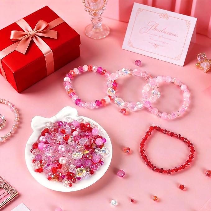 636pcs Glass Beads for Jewelry Making - Image 5