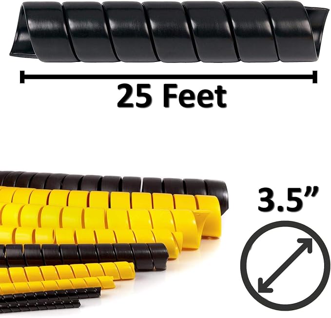 Electriduct 3.5 Inch Heavy Duty Spiral Wrap HDPE Flexible Plastic Cable Sleeve - Image 3