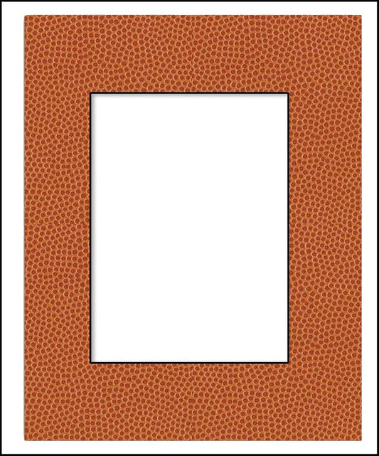 11x14 Mat Bevel Cut for 8.5x11 Photos - Acid Free Basketball Texture Precut Matboard - For Pictures, Photos, Framing - 4-ply Thickness