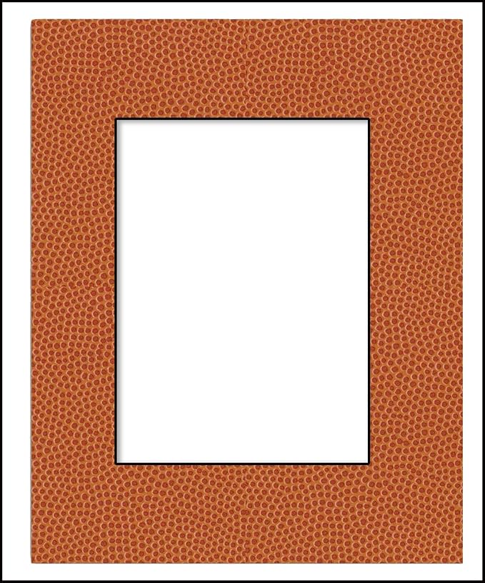 11x14 Mat Bevel Cut for 8.5x11 Photos - Acid Free Basketball Texture Precut Matboard - For Pictures, Photos, Framing - 4-ply Thickness