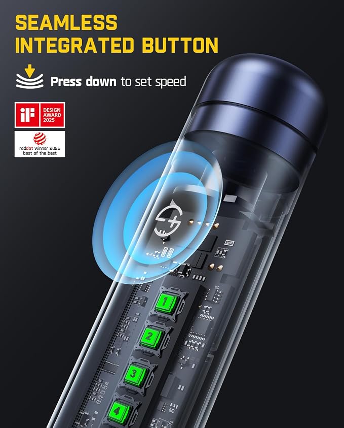 Fanttik F2 Master Mini Cordless Rotary Tool Kit, NeoPulse Motor, 5 Speed - Image 6