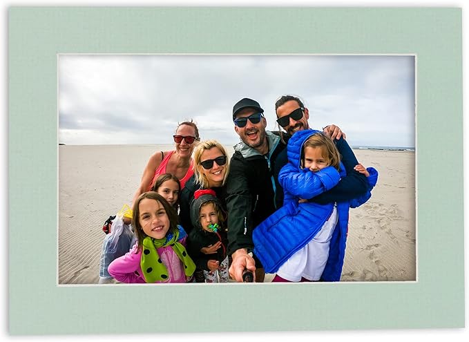 11x14 Mat for 8.5x11 Photo - Precut Honeydew Green Picture Matboard for Frames Measuring 11 x 14 Inches - Bevel Cut Matte to Display Art Measuring 8.5 x 11 Inches - Acid Free ONE MAT