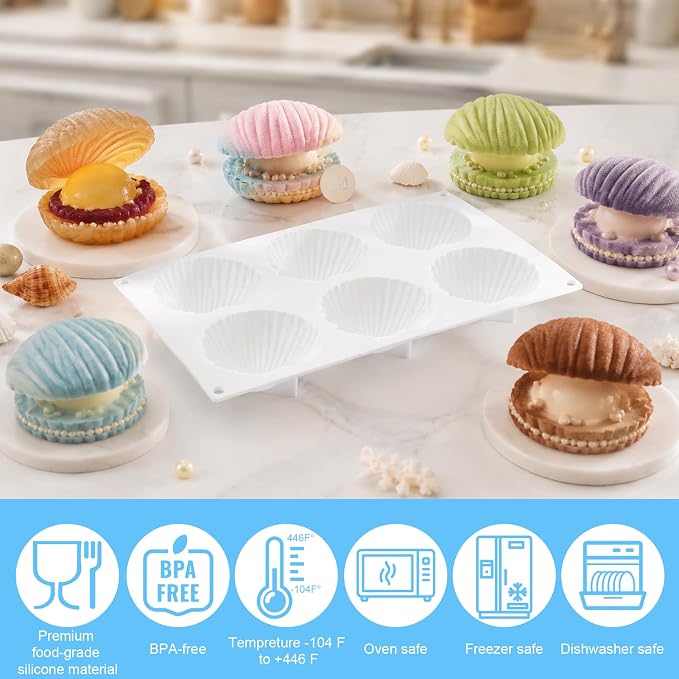 Juome Shell Shaped Silicone Molds - Image 5