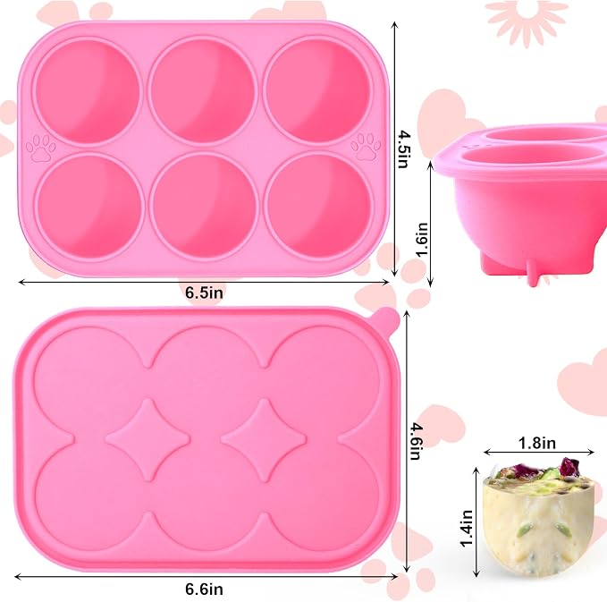 BABORUI 6 Cavities Silicone Dog Treat Molds - Image 5