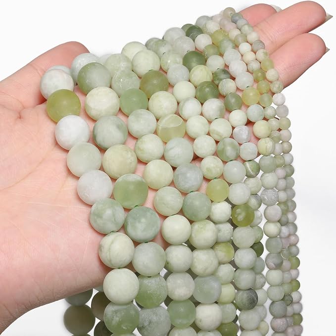 36pcs Natural Matte Grape Gemstone Beads，10mm Frosted Round Loose Stone Beads - Image 3
