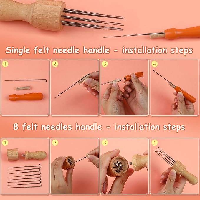 QMNNMA 241 Pcs Needle Felting Kit - Image 3