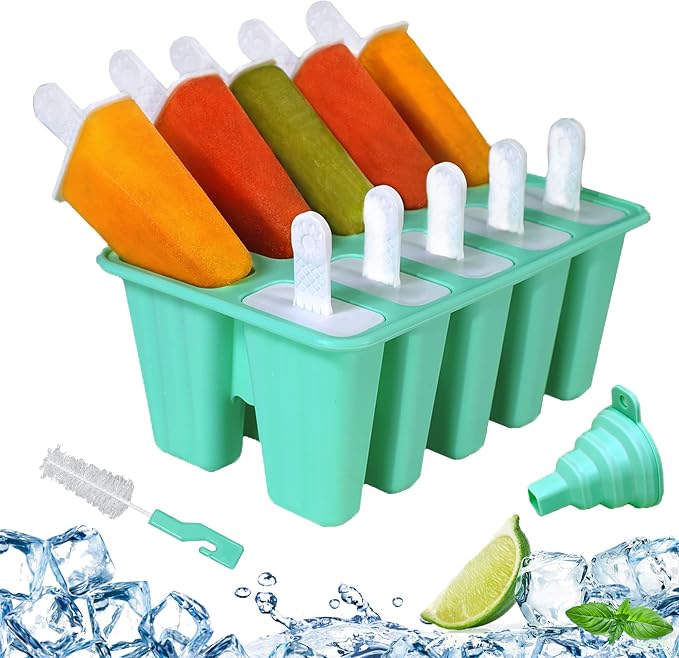 Silicone Popsicle Molds 10-cavity, DIY Ice Pop Mold by Choicy