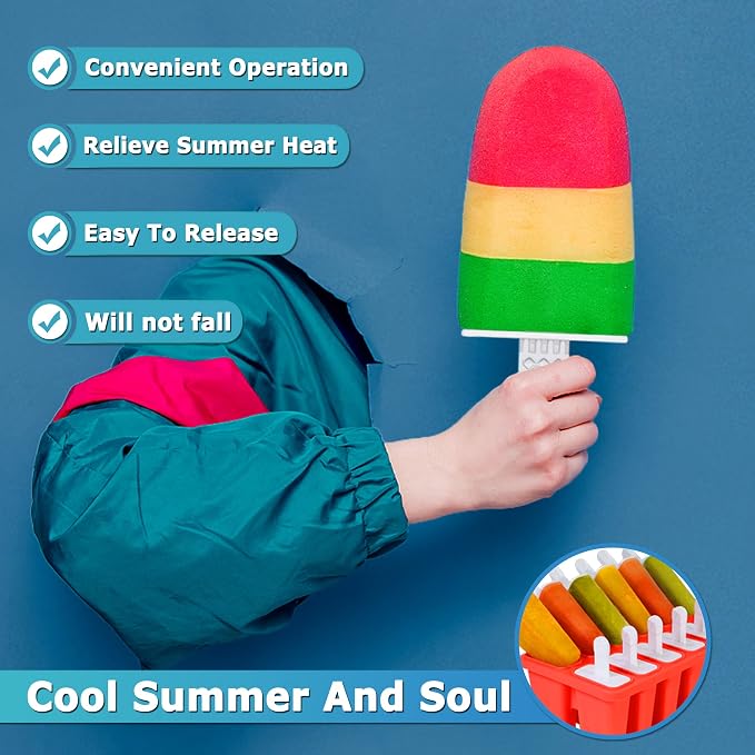 Silicone Popsicle Molds 12-cavity, DIY Ice Pop Mold - Image 4