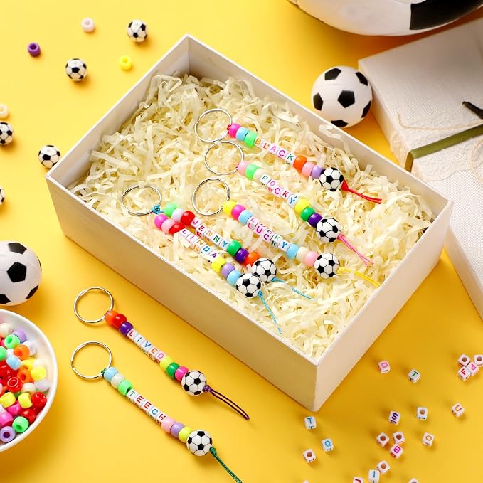 Landical 564 Pcs DIY Bead Keychain Kit Key Chain Making Craft Adjustable Letter - Image 4