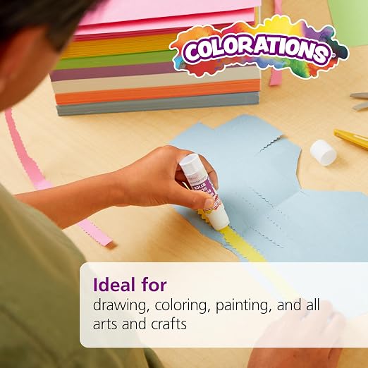 Colorations 9" x 12" Mediumweight White Construction Paper - Image 4