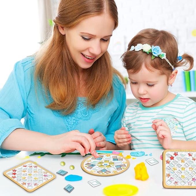 WATHFKCU 4 Sets DIY Glass Mosaic Tiles - Image 5